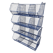 C12 (medium) Unit Complete 4 Baskets & Dividers, BLUE C12 Unit 4 Baskets, Filstorage