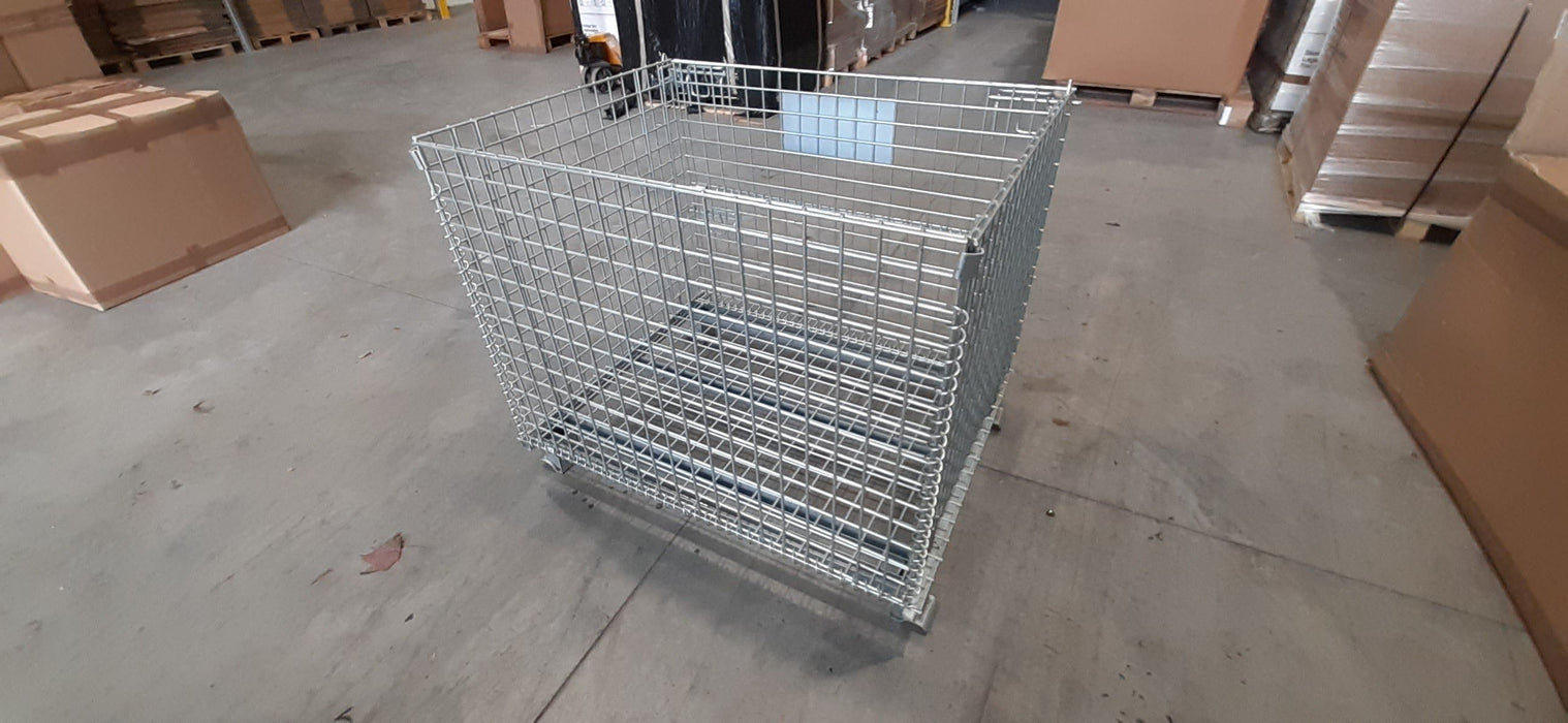 Collapsible Steel Pallet Hypercage Stillages, 4 x Hypercages, Filstorage