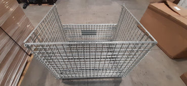 Collapsible Steel Pallet Hypercage Stillages, 4 x Hypercages, Filstorage
