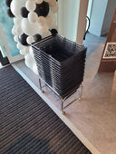 Luxury Black Wire Shopping Basket, Luxury Black Mesh Shopping Basket / 1, Filstorage