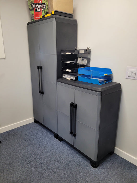 Heavy Duty Workshop Garage Cupboard Cabinet (Modular Pro2) 1016mm H x 780mm W x 436mm D, Modular 2 Cupboard, Filstorage