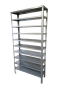 Steel Shelf Unit with 10 shelves 2000mm H x 1000mm W x 300mm D