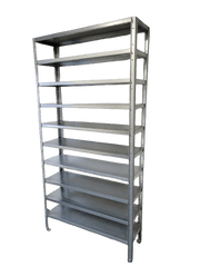 Steel Shelf Unit with 10 shelves 2000mm H x 1000mm W x 300mm D