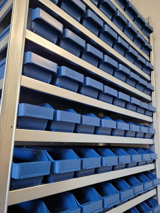 Stemo Picking Shelving Unit with Plastic Shelf Bins 1790mm H x 1000mm W x 400mm D, 44 x 4024 Shelf Bins, Filstorage