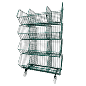 C12 (medium) Mobile Unit Complete 4 Baskets, BLUE C12 Mobile Unit 4 Baskets, Filstorage