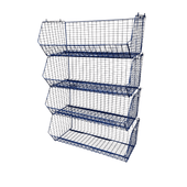 C12 (medium) Wire Storage Basket (single), C12 Wire Red / 1, Filstorage