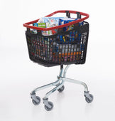 Araven Loop Plastic Shopping Picking Trolley 100L (5 Colours), Red / 1, Filstorage