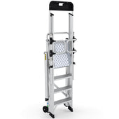 Large Platform Folding Steps with Safety Gates (3-12 Treads), 3 Treads, Filstorage