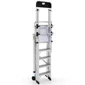 Large Platform Folding Steps with Safety Gates (3-12 Treads), 3 Treads, Filstorage
