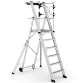 Large Platform Folding Steps with Safety Gates (3-12 Treads), 3 Treads, Filstorage