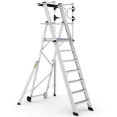 Large Platform Folding Steps with Safety Gates (3-12 Treads), 3 Treads, Filstorage