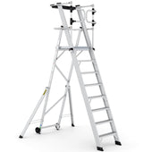 Large Platform Folding Steps with Safety Gates (3-12 Treads), 3 Treads, Filstorage