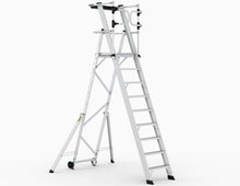 Large Platform Folding Steps with Safety Gates (3-12 Treads), 3 Treads, Filstorage