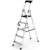 Professional Aluminium Stepladders with Carry Handle (3-7 tread), 3 Treads, Filstorage
