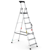 Professional Aluminium Stepladders with Carry Handle (3-7 tread), 7 Treads, Filstorage