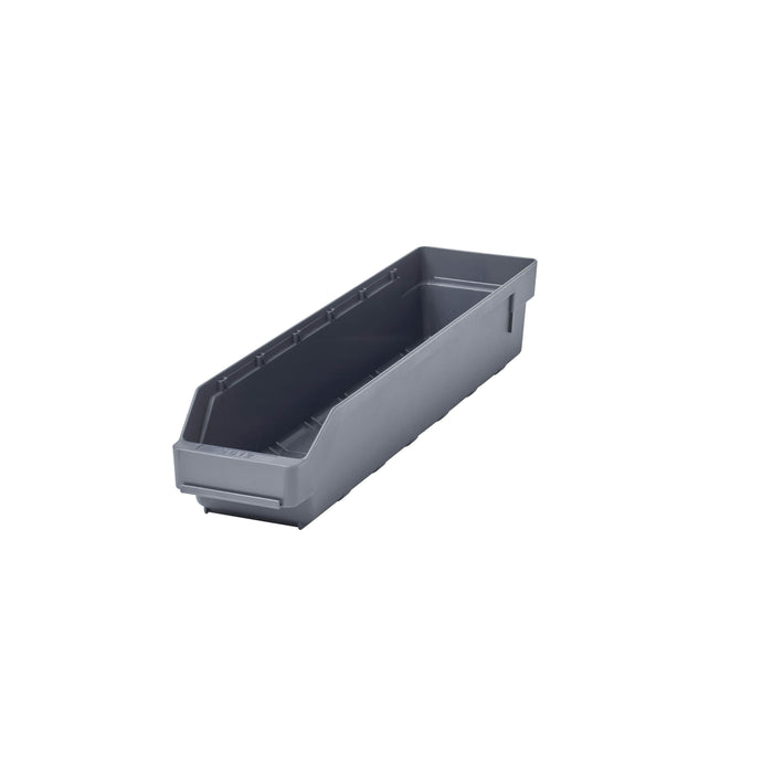 Stemo Open Front Plastic Parts Shelf Bins 500mm Long Range GREY