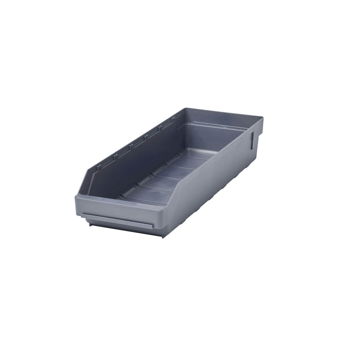 Stemo Open Front Plastic Parts Shelf Bins 500mm Long Range GREY