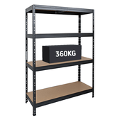 Heavy Duty 360 Garage Shelving Unit – 360kg Per Shelf (Boltless Assembly)