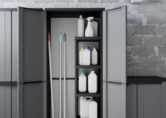 Recycled Plastic Garden / Garage Cupboard TDJL368 1635mm H, TDJL368, Filstorage