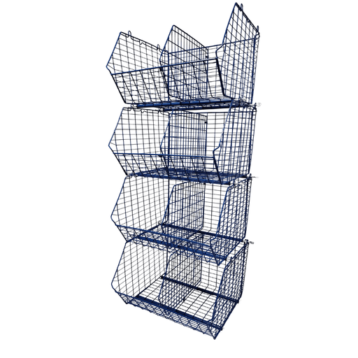 MT8 (small) Unit Complete 4 Baskets & Dividers, BLUE MT8 Unit 4 Baskets, Filstorage
