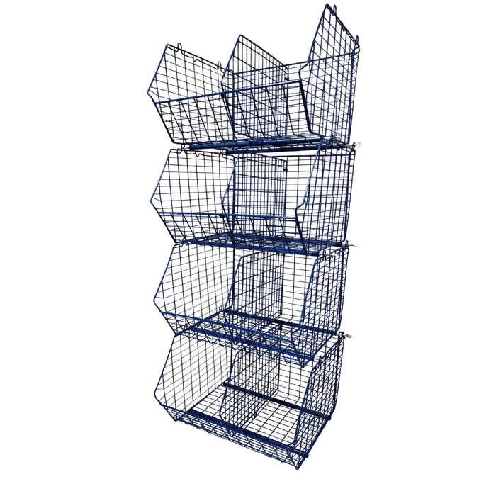 MT8 (small) Unit Complete 4 Baskets & Dividers, BLUE MT8 Unit 4 Baskets, Filstorage