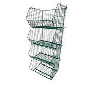 MT8 (small) Unit Complete 4 Baskets & Dividers, GREEN MT8 Unit 4 Baskets, Filstorage