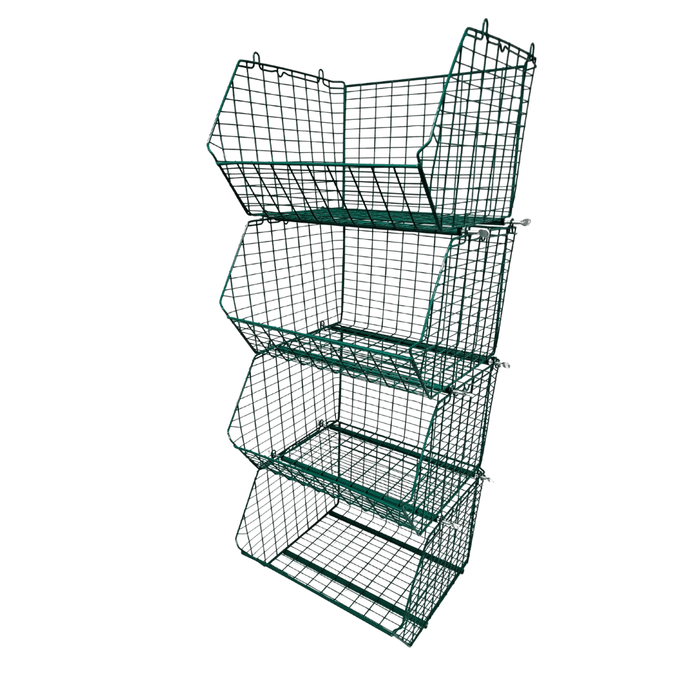 MT8 (small) Unit Complete 4 Baskets & Dividers, GREEN MT8 Unit 4 Baskets, Filstorage