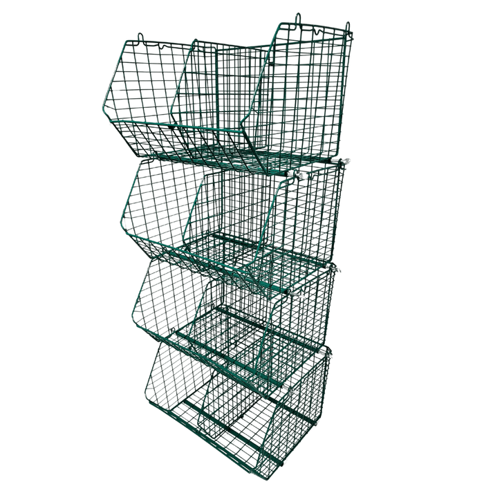 MT8 (small) Unit Complete 4 Baskets & Dividers, GREEN MT8 Unit 4 Baskets, Filstorage