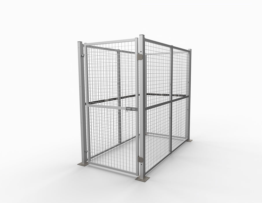 Warehouse Steel Mesh Security Cage 1850mm H, W1934 x D1017mm, Filstorage