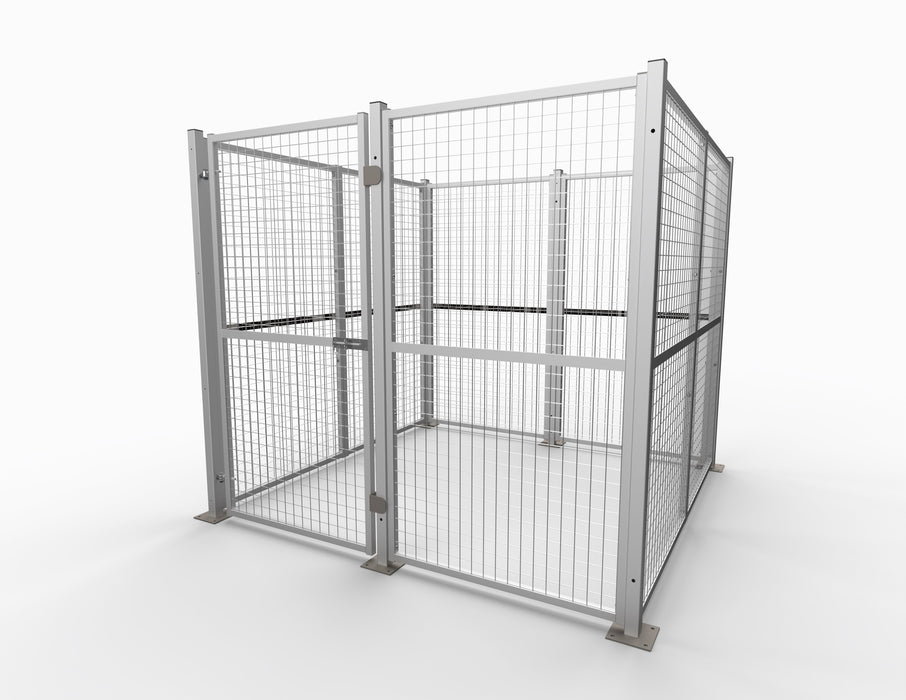 Warehouse Steel Mesh Security Cage 1850mm H, W1934 x D1934mm, Filstorage