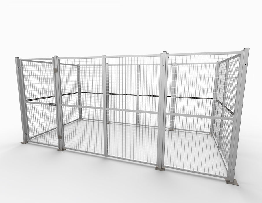 Warehouse Steel Mesh Security Cage 1850mm H, W3818 x D1934mm, Filstorage