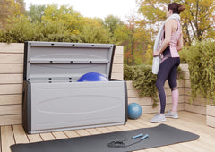 Recycled Plastic Garden Cushion / Garage Storage Box TIN120 1200mm W, 120 Chest, Filstorage