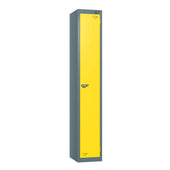 1 Door Steel Locker Yellow Door