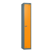 1 Door Steel Locker Orange Door