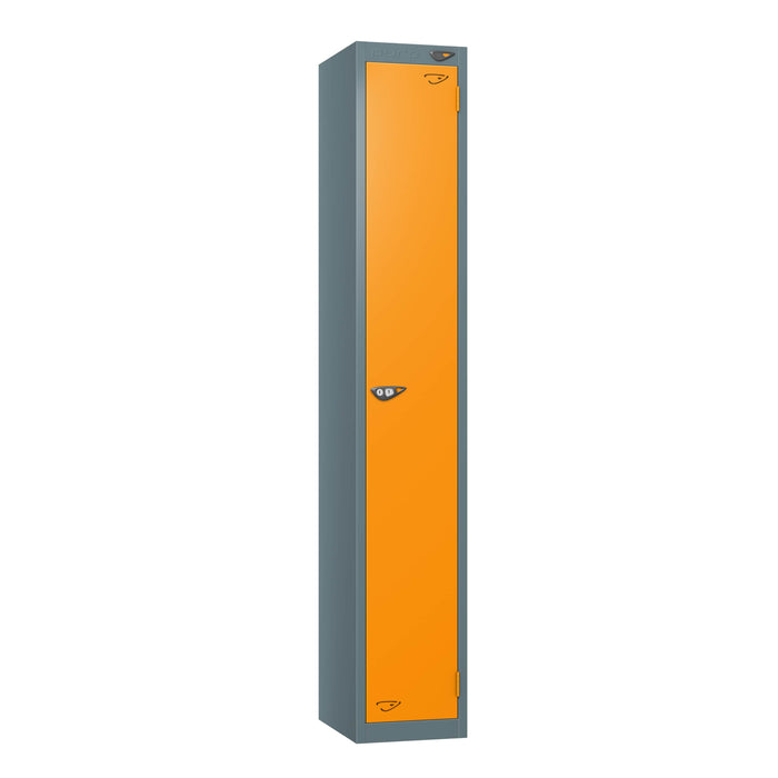 1 Door Steel Locker Orange Door