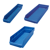 Stemo Open Front Plastic Parts Shelf Bins 600mm Long Range