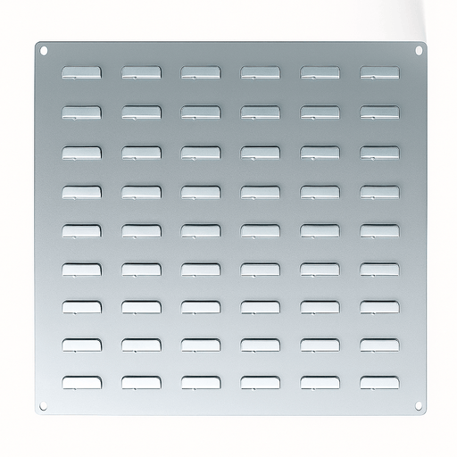 Parts Bins Louvre Backplate 500x500mm, Backplate 500 x 500 LP1, Filstorage