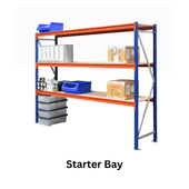 Heavy Duty Warehouse Longspan Racking Shelving System Starter Bay (500kg per level), 2m / 950mm / 600mm, Filstorage