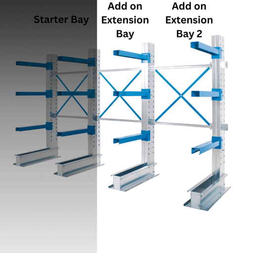 Cantilever Rack Add on Extension Bay, 1976mm / 1000mm / 780mm, Filstorage