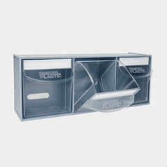 Van Storage Tilt Bin 3 Grey & Locking Bar