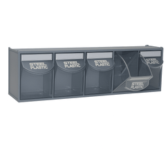 Van Storage Tilt Bin 5 Grey & Locking Bar