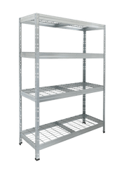 Galvanised Shelving Unit (300kg per level) 1800mm H