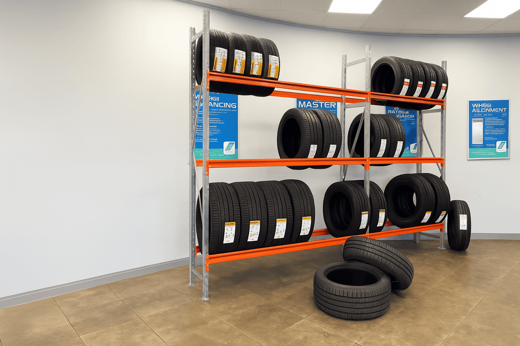 Longspan Tyre Racking Shelving System Starter Bay - Range of Heights, 2m / 1350mm, Filstorage