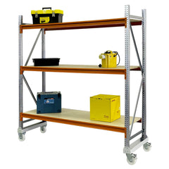 Heavy Duty Warehouse Mobile Longspan Racking Shelving System (400kg per level) 2170mm H