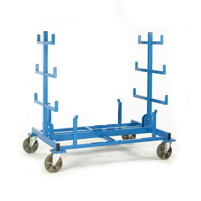 Heavy Duty Mobile Bar Storage Rack 1560mm H x 1600mm W x 1100mm D, 1000kg (2 Support Posts), Filstorage