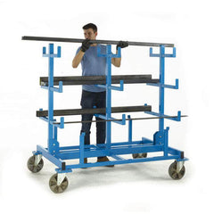 Heavy Duty Mobile Bar Storage Rack 1560mm H x 1600mm W x 1100mm D