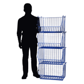 MT8 (small) Wire Storage Basket (single), MT8 Wire Green / 1, Filstorage