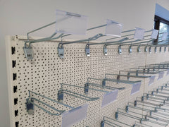 Looped Euro Pegboard Hook with Overarm 10 inch (100 pack)