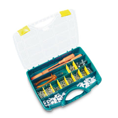 Small Parts Organiser Case Carry Kit with Movable Dividers 22-26