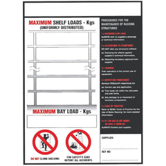 Shelf/Pallet Racking Load Notice (BLS1)